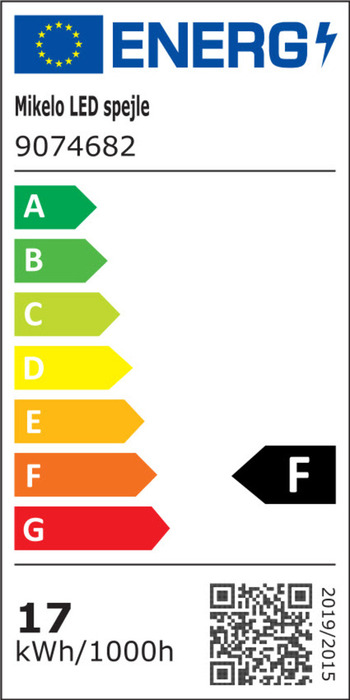 Spejl LED Ø90 cm REN